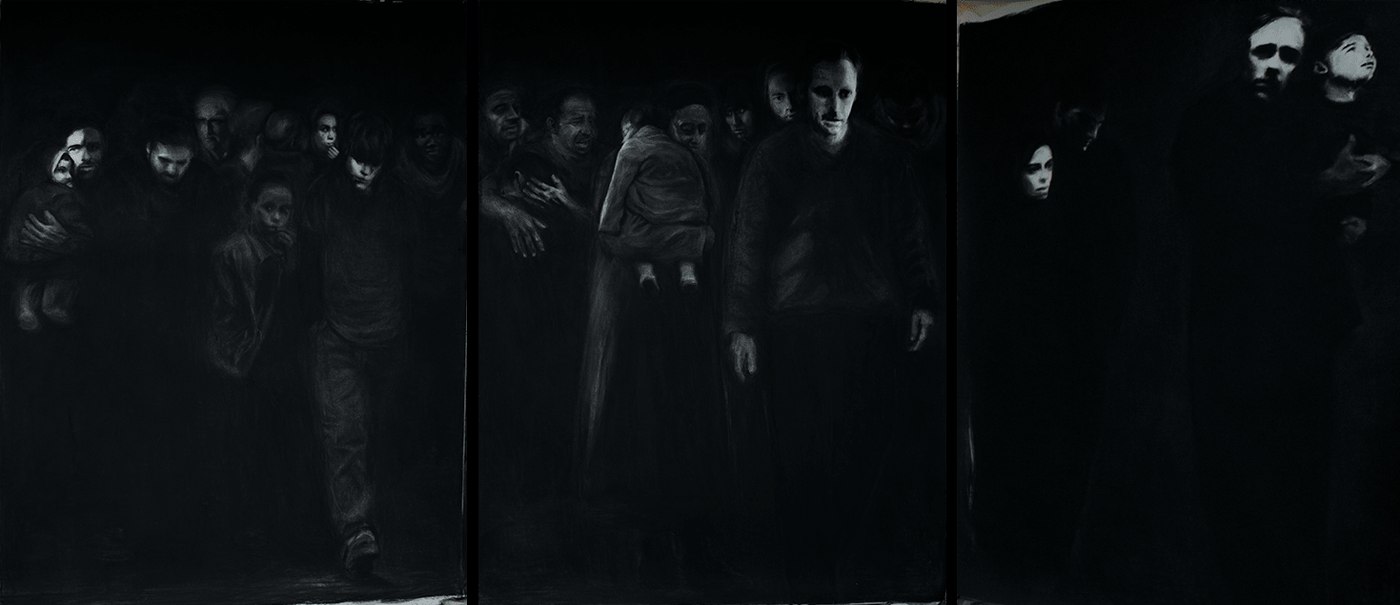 Our Shadows (triptych — overall)